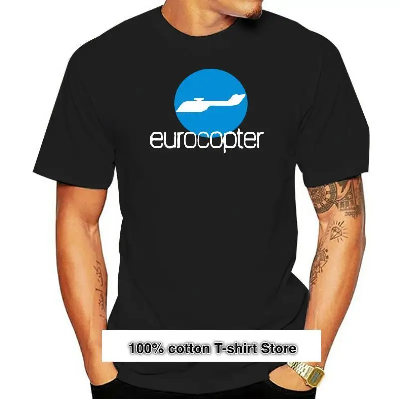 

Camiseta negra Airbus Helicopters Eurocopter, talla S-3XL