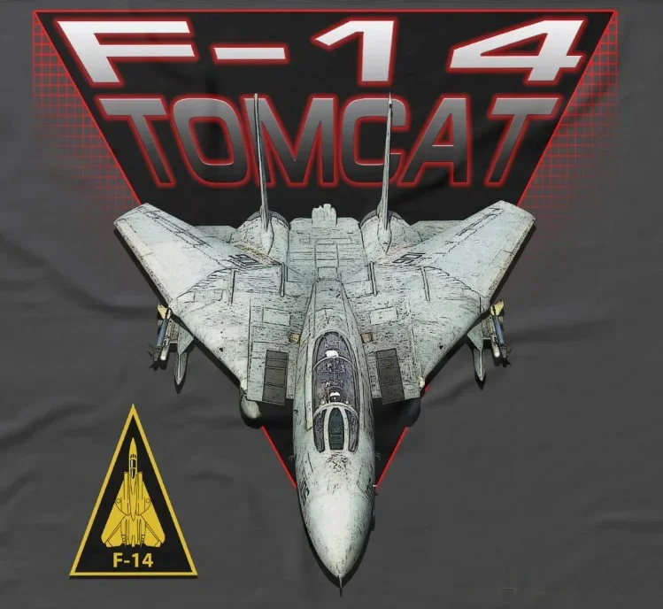 Фото Футболка Naval F-14 Tomcat VFA-101 «Grim Reapers» Strike Fighter Squadron, повседневная мужская футболка с коротким рукавом из 100% хлопка с круглым вырезом №5