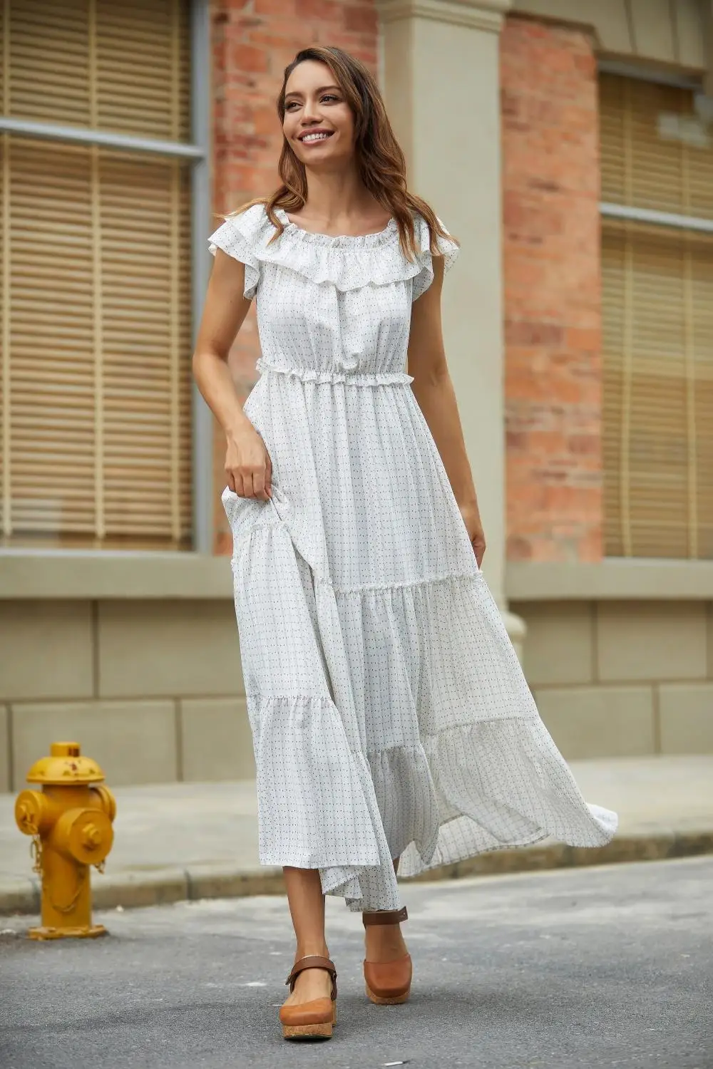 Женское длинное платье повседневное богемное сексуальное без бретелек с