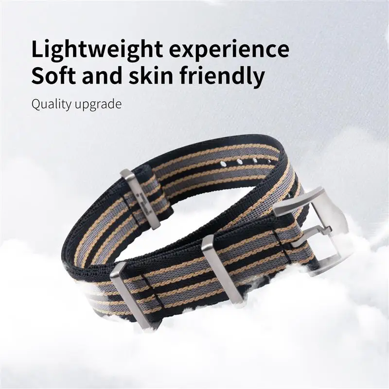 BEFIA 19 мм/20 мм/21 мм Высокоплотный нейлоновый холщовый ремешок для Omega Seamaster 300 Speedmaster