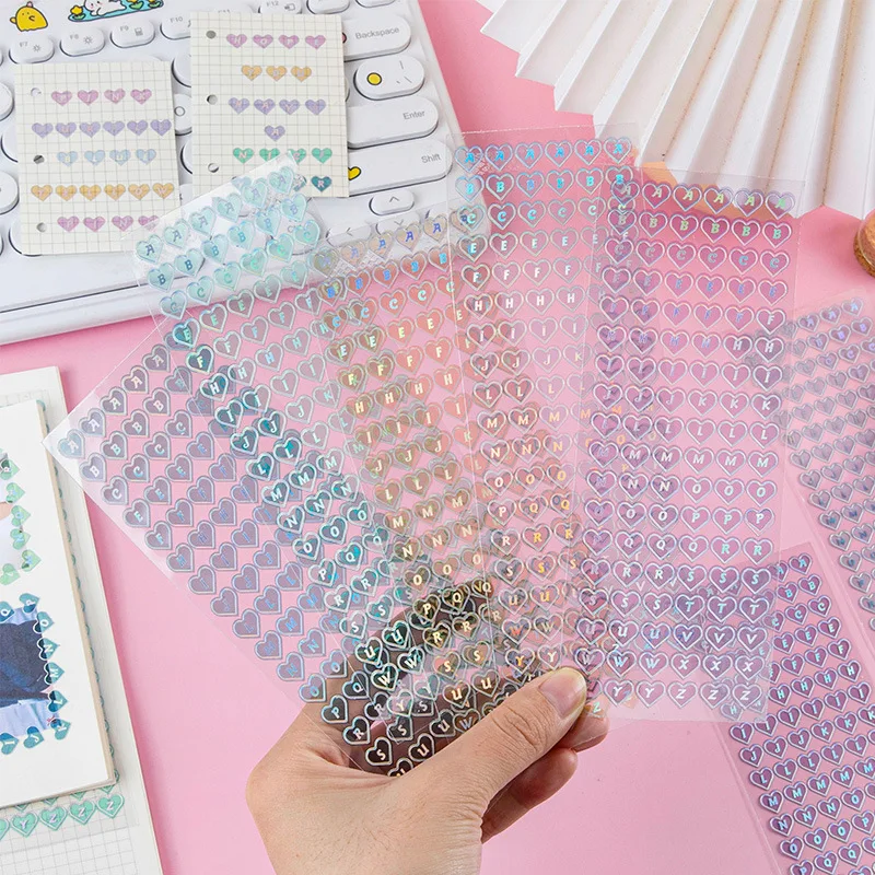 Буквы-Стикеры из ПВХ для подарка Цветные самоклеящиеся буквы скрапбукинга