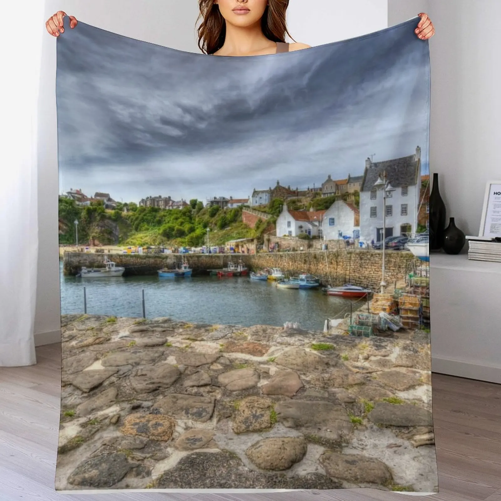 Одеяло Crail Harbour Fife Scotland мягкие летние покрывала одеяла