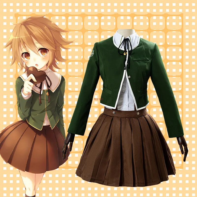 

Danganronpa Cosplay Is Not the Same as Chihiro Cos Costume Campus Uniform Suit Role Cosplay Clothes