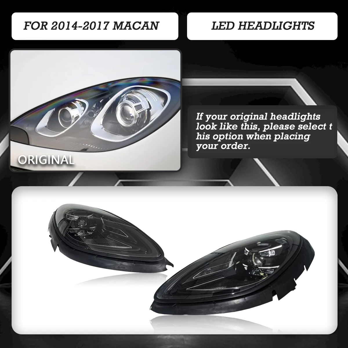 

Лазерные фары в сборе для Porsche Macan 2014-2018