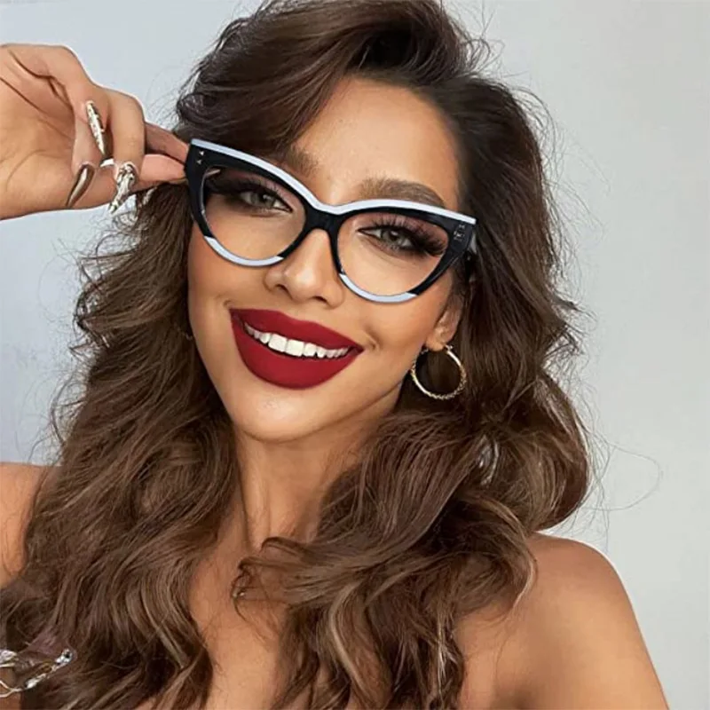 Новая оправа для очков с защитой от синего цвета модные плоские линзы Западного