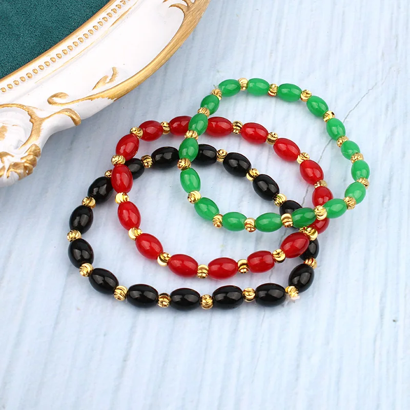 Женский комплект ювелирных изделий из натуральных бусин