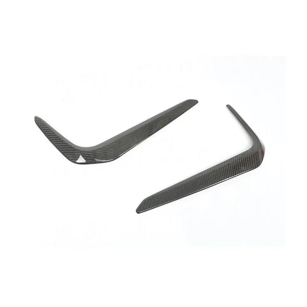 2 шт. передний бампер из углеродного волокна противотуманная фара веки накладки