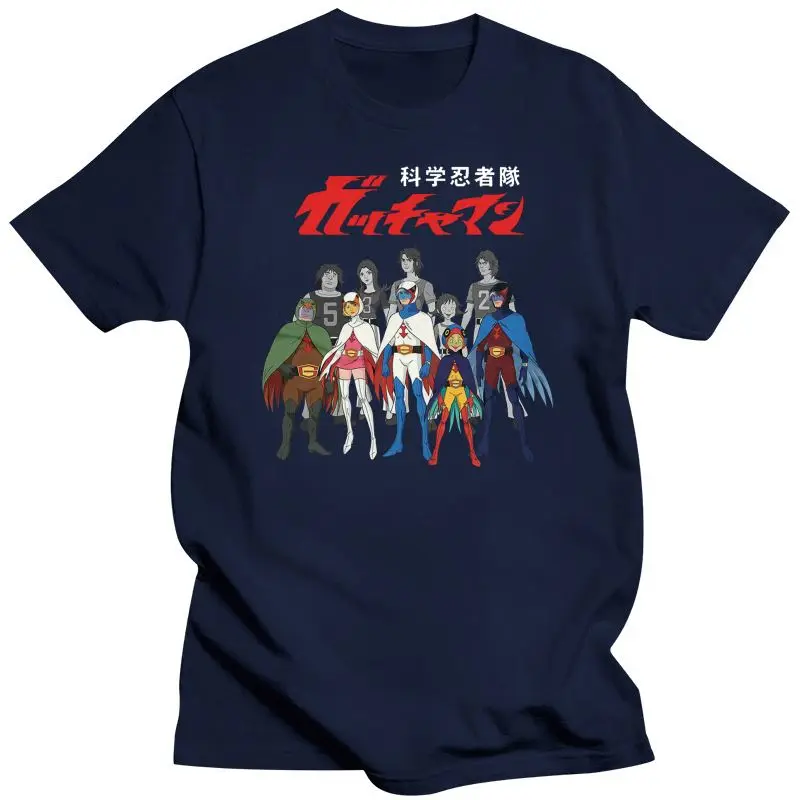 Мужская футболка с принтом альтер эго Gatchaman (черная) Битва за планеты