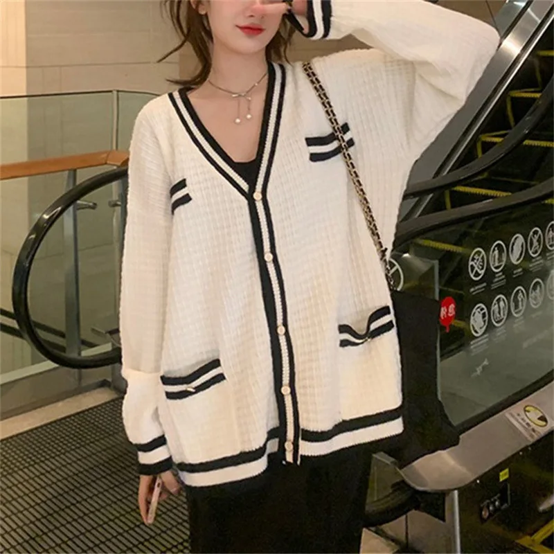 

Sweater Women's Autumn New Slouchy Style Retro Slouchy Style Knitwear Coat Cardigan Women