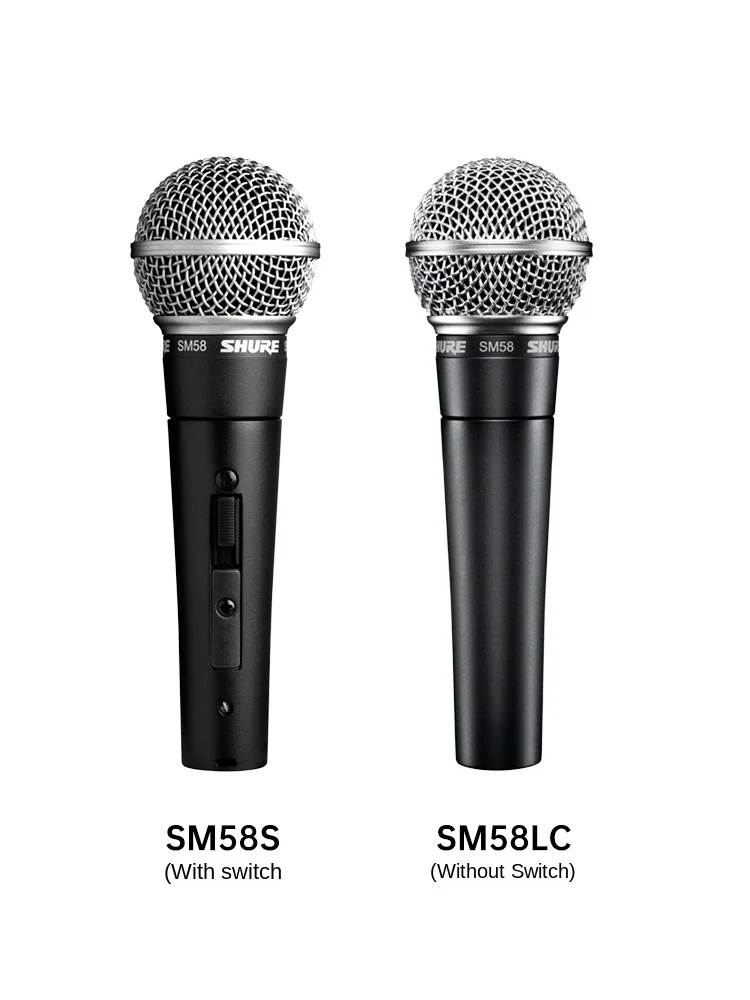 

Original Shure SM58 Cardioid Dynamic Handheld Vocal Microphone, Genuine Product Guarantee - SM58 LC, SM58 S