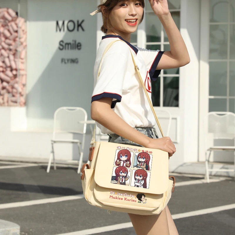 Тематический рюкзак Makise Kurisu школьная сумка студенческий аниме косплей