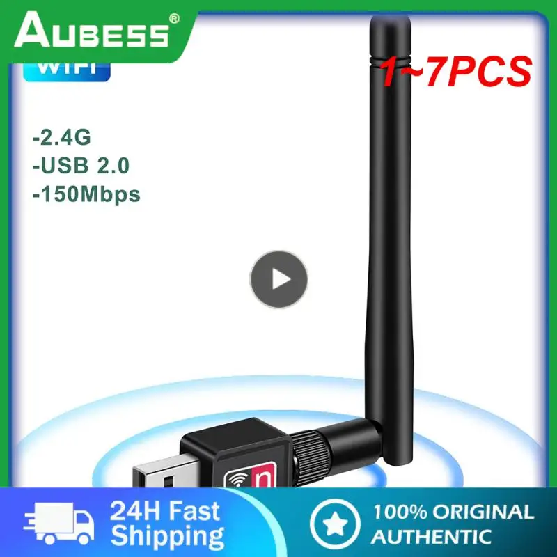 

1 ~ 7 шт., Wi-Fi адаптер 5 дБ антенна 150 Мбит/с Lan беспроводная сетевая карта, портативный USB 7601 чип для AHD DVR