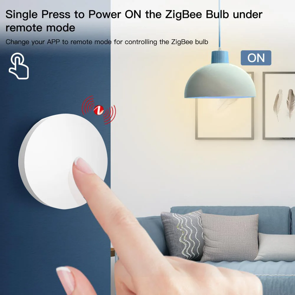 Smart Switch Long Battery Life Zigbee 3.0 Smart Home Smart Key Switch Automation Battery Powered Wall Scene Switch Tuya