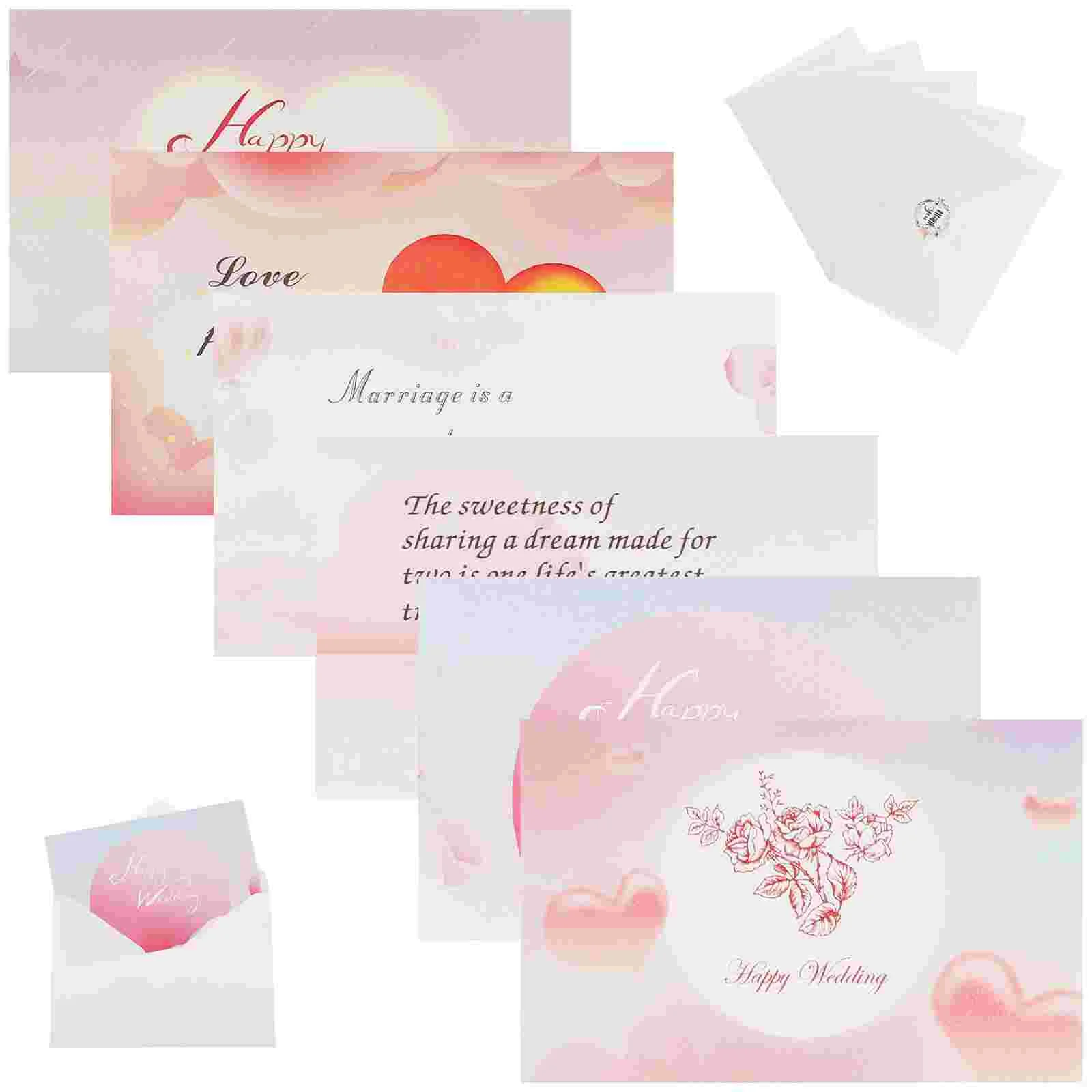 

12 Sets Wedding Invitations Cards With Envelopes for Bridal Wedding Party