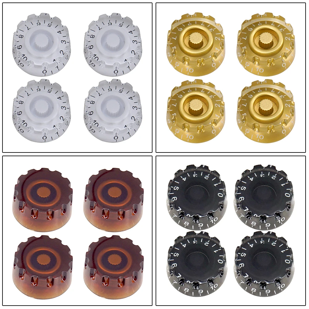 

4 Pcs Guitar Knobs Speed Volume Tone Control Knob For Epi LP Electric Guitars Guitar Tone And Volume Speed Control Knobs