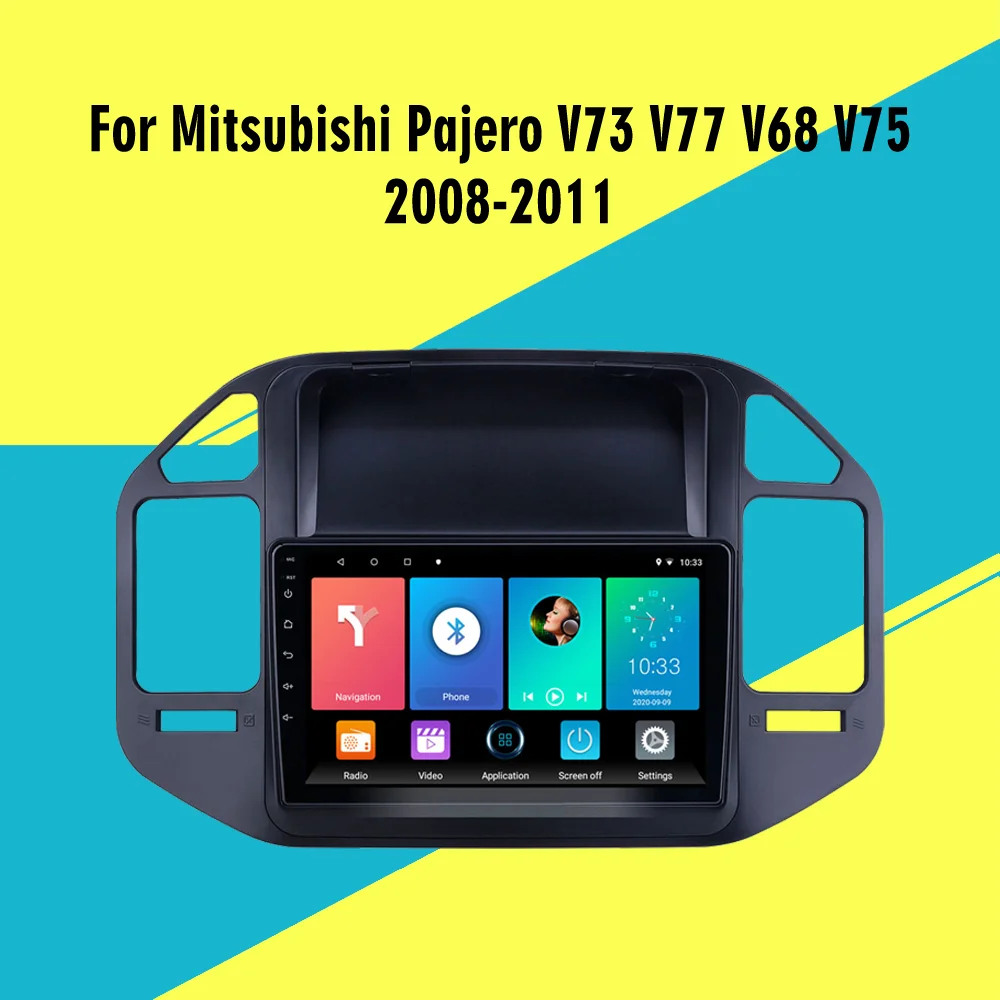 

Для Mitsubishi Pajero V73 V77 V68 V75 2008-2011 9 дюймов 4G Carplay Android 2 Din Автомобильный мультимедийный навигатор GPS Авторадио