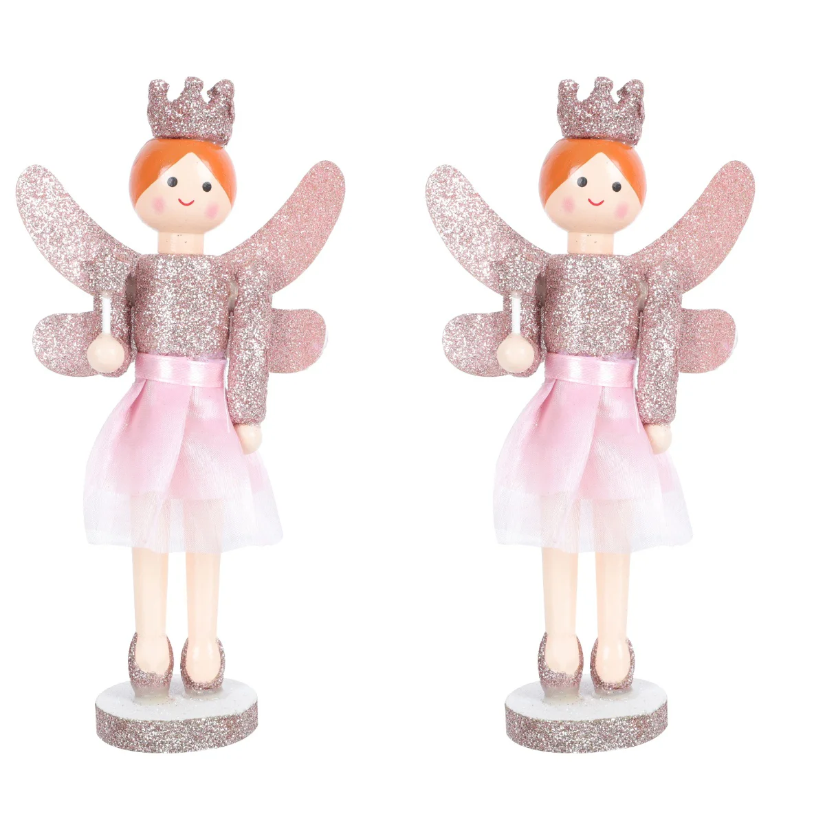 

Nutcracker Christmas Tablesigns Figurine Wood Wooden Tabletop Cherub Decor Decorations Holiday Statues Standingfestival Scene