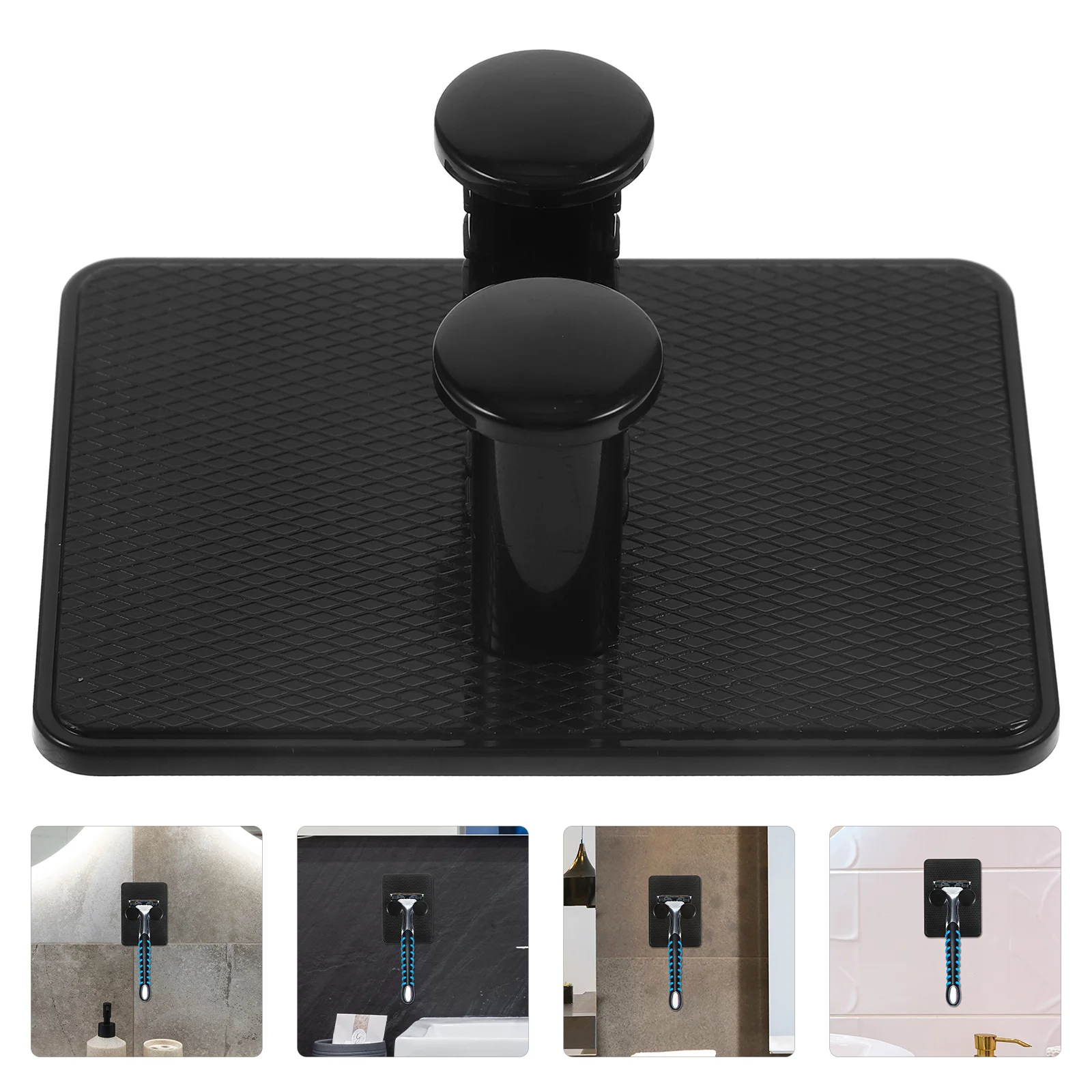 

4 Pcs Home Shaver Stand Bathroom Display Shelf Shaving Abs Safety Brush Holder Organizer Man Shavers Men