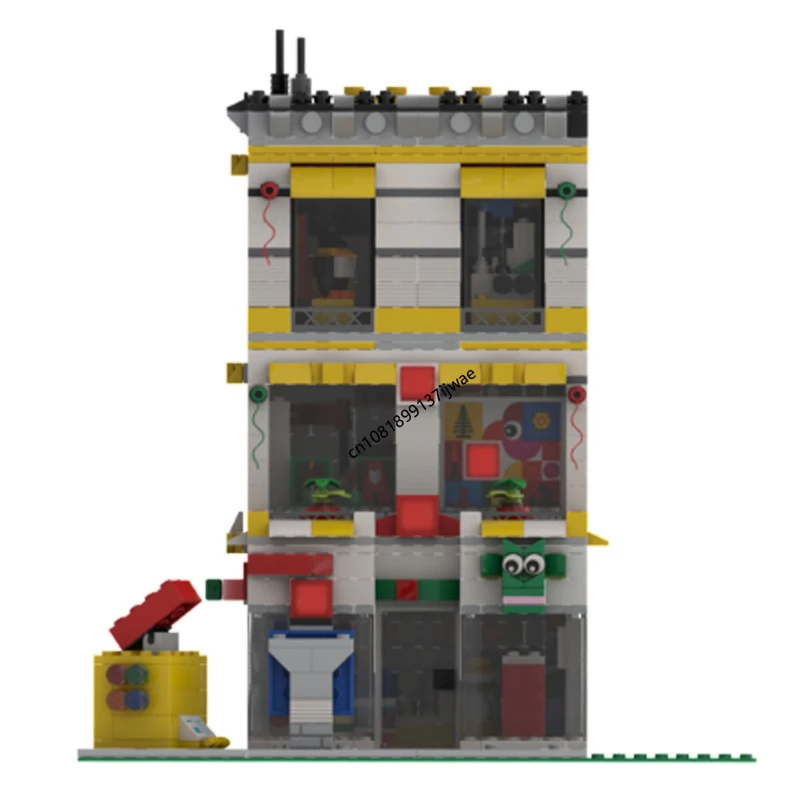 1424 шт. хит продаж вид на улицу Moc модульный блок игрушки угловая модель сделай сам