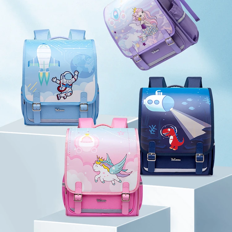

Hot Cute Cartoon Backpacks Girls Mermaid Boys Dinosaur Schoolbags New Children Students British Style Unicorn Fashion Schoolbags