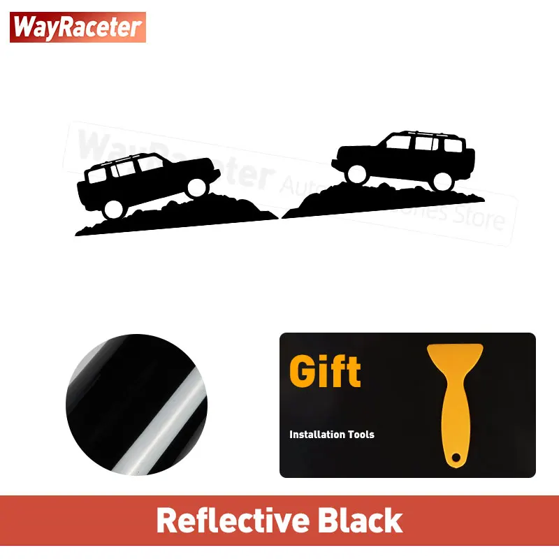 

2 шт. наклейки на окна автомобиля зеркало заднего вида отражающая графика Виниловая наклейка для Great Wall Tank 300 GWM 2024 аксессуары