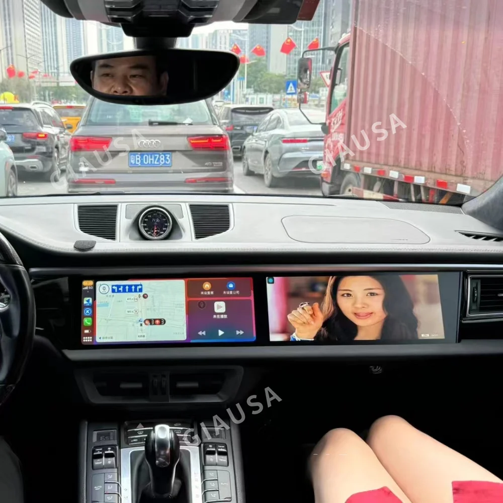 24 6-дюймовый автомобильный радиоприемник для Porsche Macan 2014-2017 Android длинная полоса