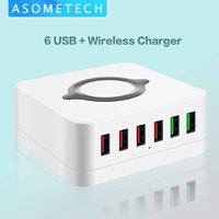 72w quick charge usb charger wireless charger adapter hub phone charger charging station fast charger for iphone samsung huawei