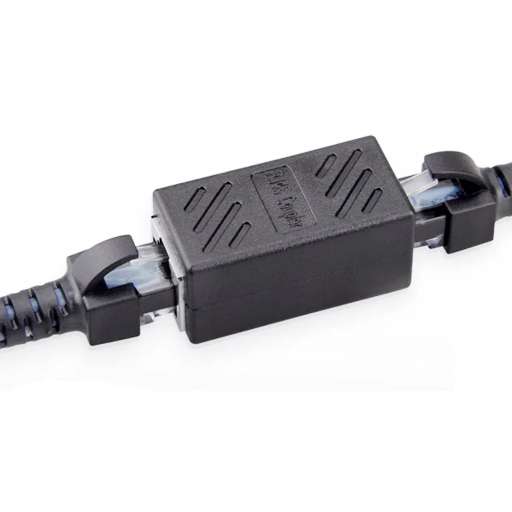 

RJ45 Connector Network LAN Connector Adapter Coupler Extender RJ45 Ethernet Cable Extension Converter