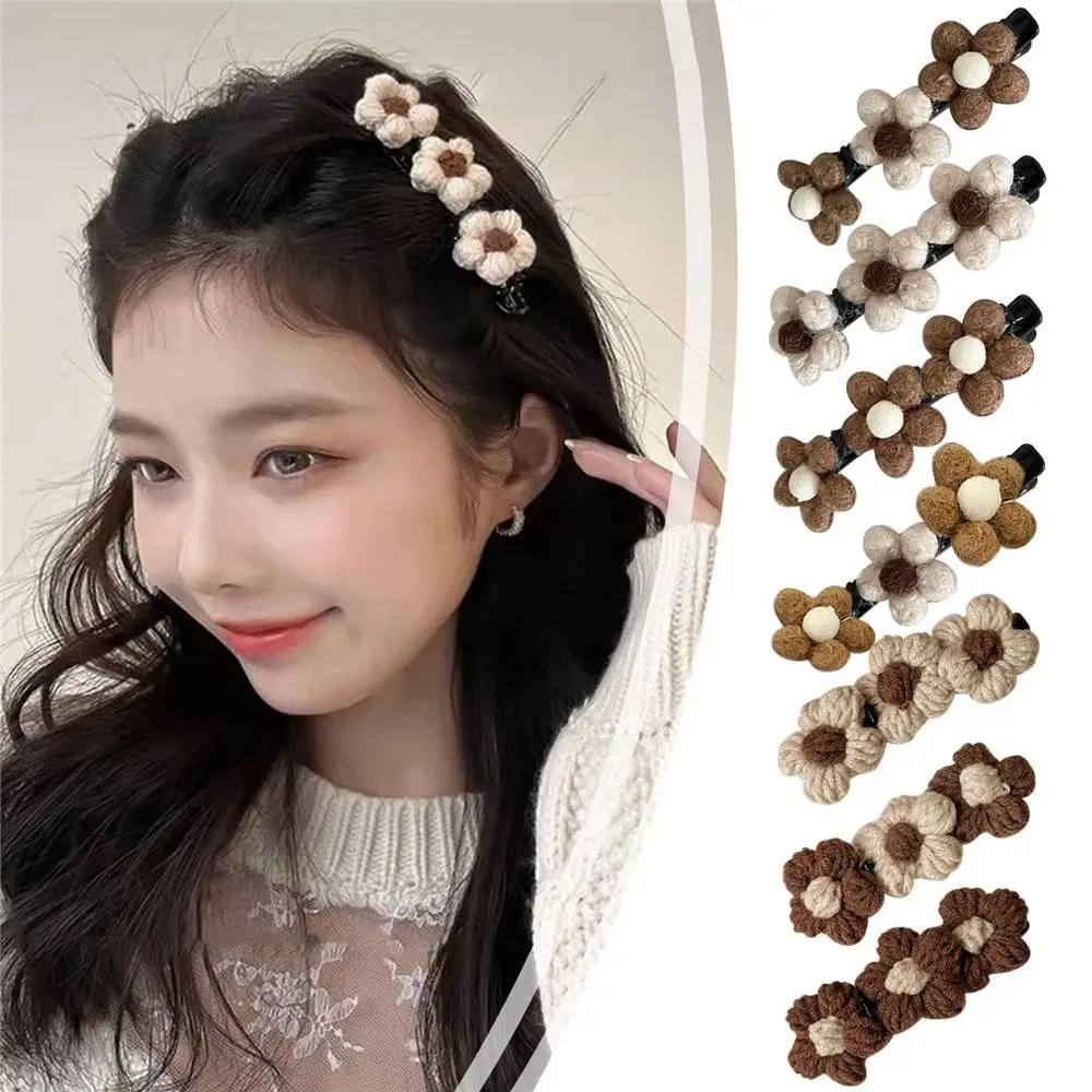 

Hairpins Braided Hair Clips Satin Fabric Hair Bands Wool Braided Hair Clips Hair Clip Accessories Hairpin Duckbill Clip