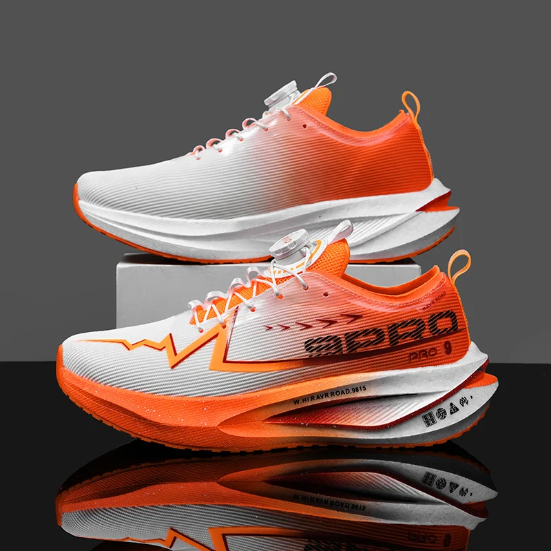 Фото Кроссовки для бега 2026 Marathon Men Carbon Plate: дышащие, легкие, удобные, с воздушной подушкой, нескользящие, для мужчин и женщин №3