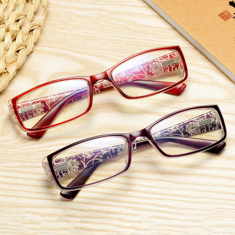 

The New Blue Light Blocking Reading Glasses Printed Spring Legs Men's and Women's Computer Presbyopic Eyeglasses