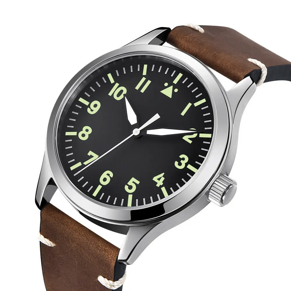DIY Custom Logo 42MM Green/White Numbers Sapphire Men Watch Automatic Luxury Clock Luminous Self Wind Mechanical Wrist Watches enlarge