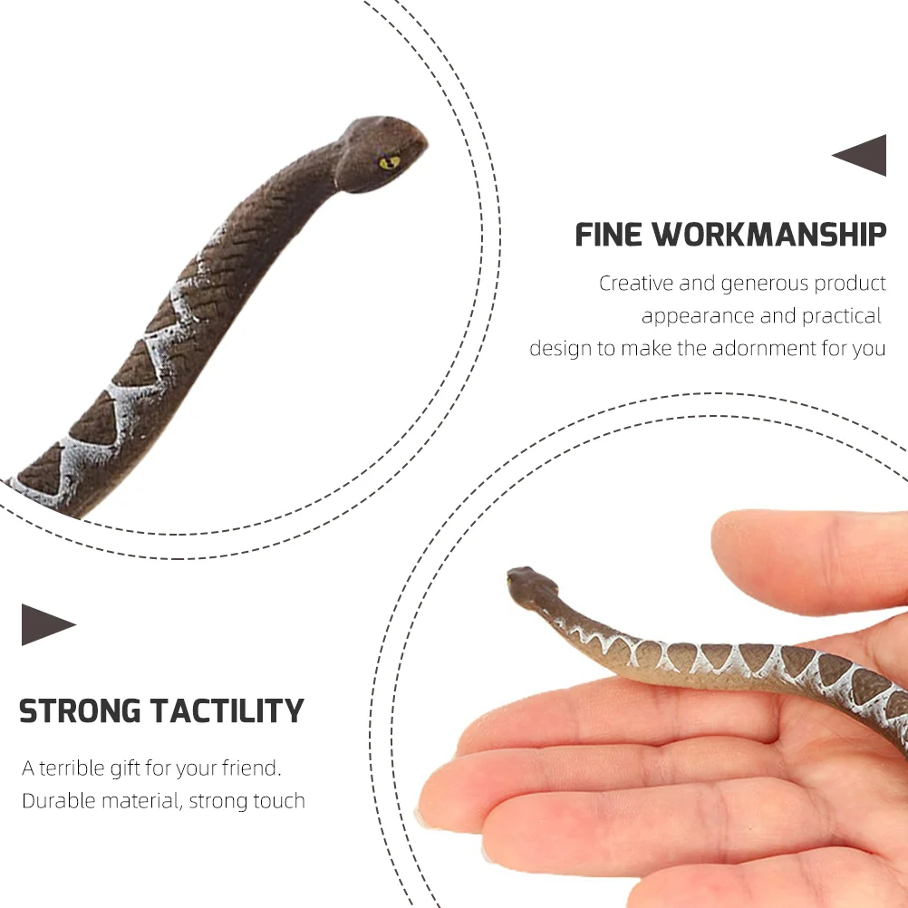 Гибкая имитационная модель змеи украшения на Хэллоуин детская игрушка