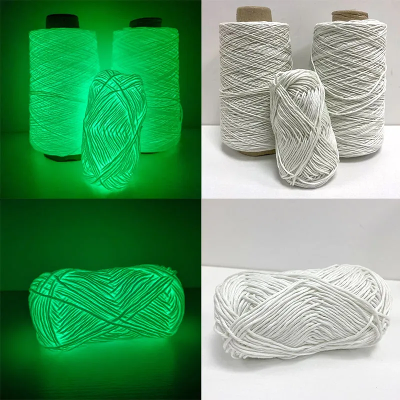 70 Meters Knitting Noctilucent Thread Glow In The Dark 100% Polyester Hand Knitting Yarn DIY Can Weave Carpet Sweater Hat Scarf