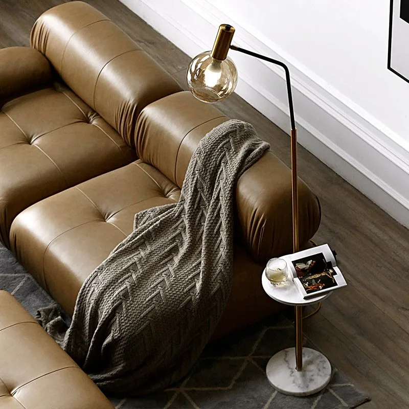 

GY Minimalist Light Luxury Floor Lamp Living Room Bedroom Vertical Lamp Nordic Bed Head Floor Lamp