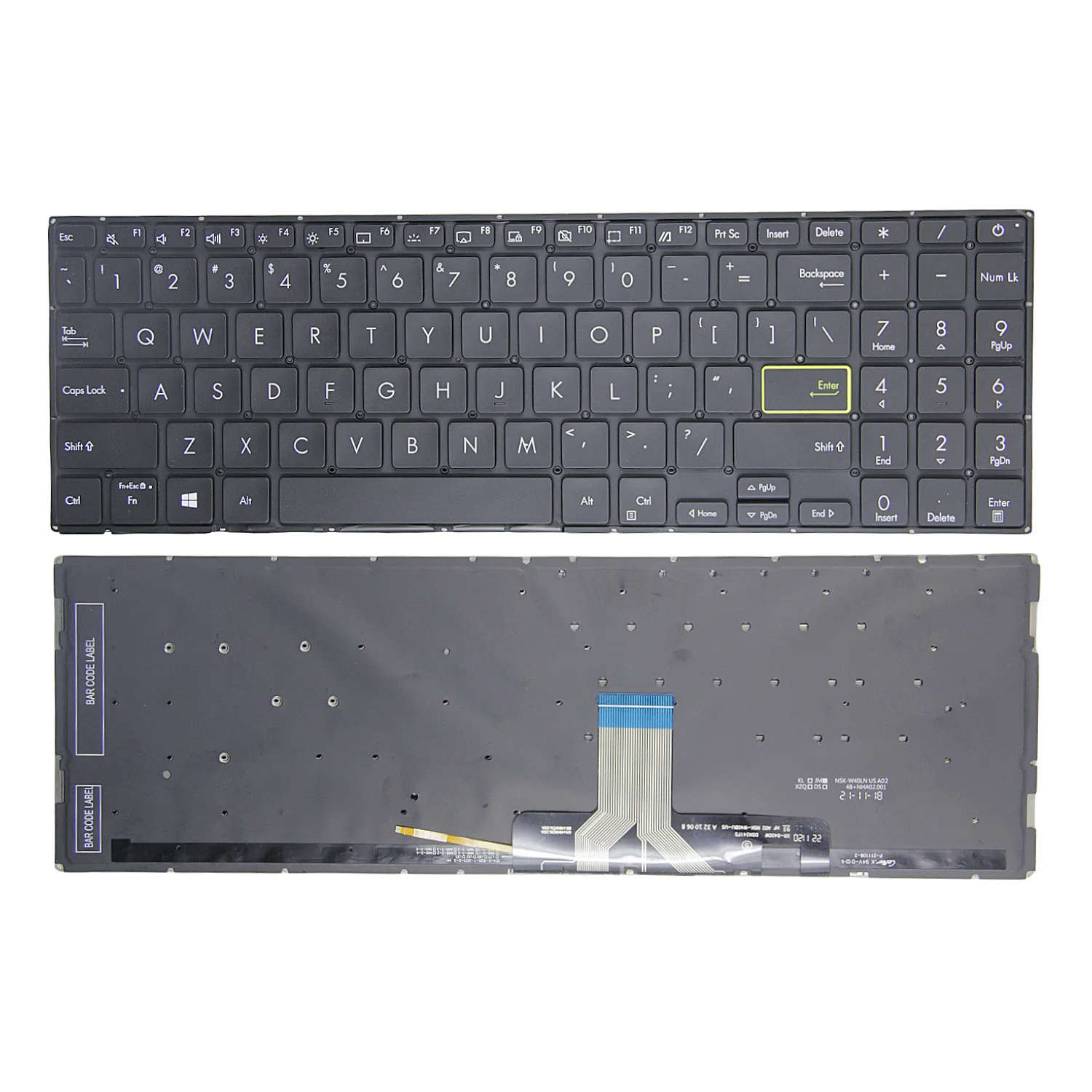 100% новая оригинальная американская/FR (AZERTY)/GR/UK (GB) для Asus X521 X521FA S5600F X521F английская