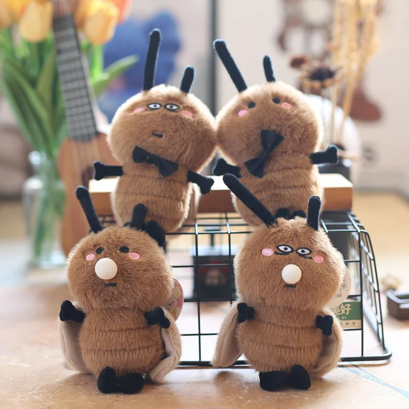 Мультяшный модный плюшевый брелок с тараканом подвеска креативный милыми