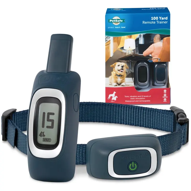 

100 Yard Remote Trainer, Dog Training Collar, 3 Modes Tone, Vibration, 1-15 Levels of Stimulation