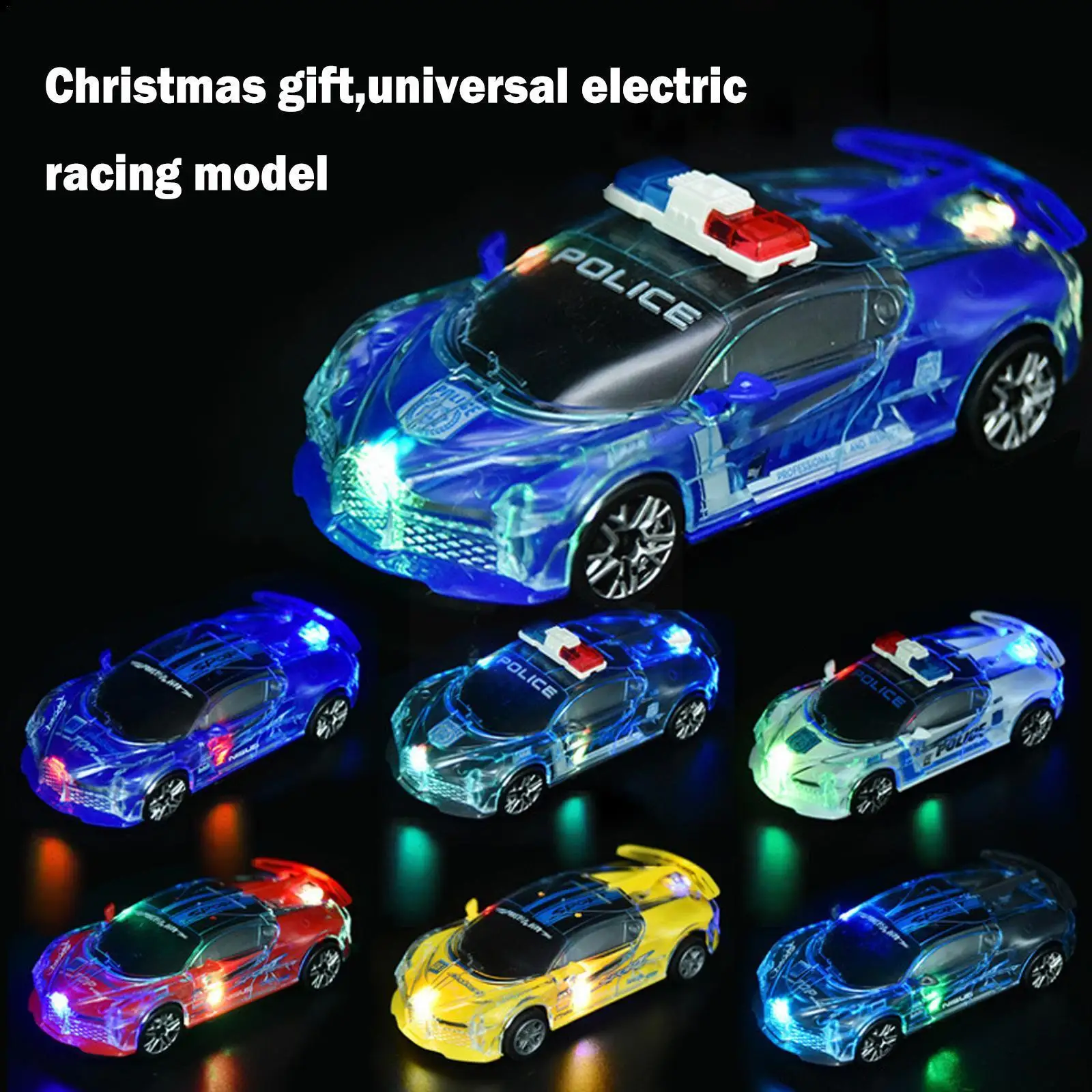 

Electric Universal Wheel Car Toys With Light Music Toy Model Educational Car Vehicle Boys Sports Kids Racing Toys Puzzle G9i7