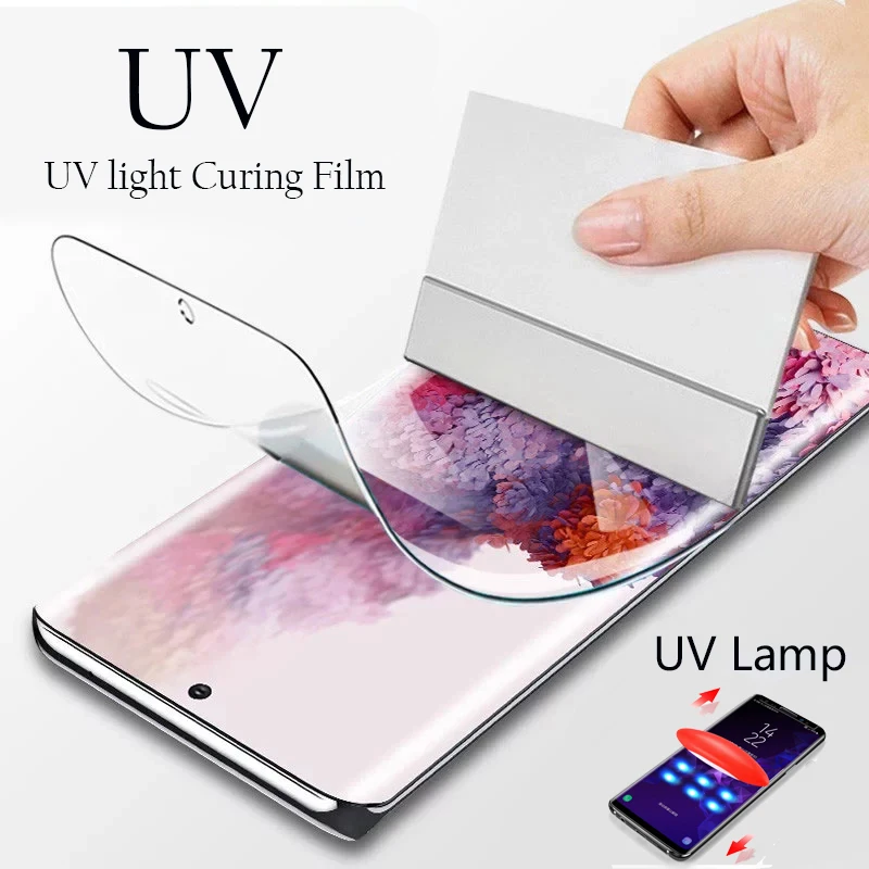 UV liquid Glue Screen Protector For Xiaomi Redmi Mi K40 K50 K60 Hydrogel Film Red mi K40S K50 Ultra K60 E Not Tempered Glass