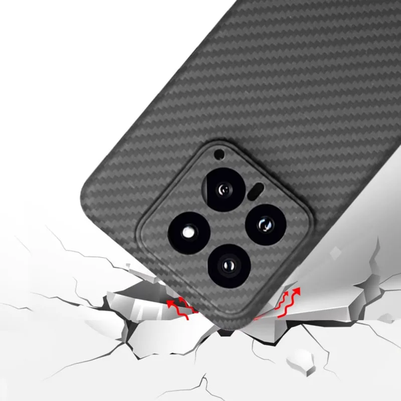 Фото Чехол для Xiaomi 14 Pro и Xiaomi14, арамидный противовзрывной защитный чехол из настоящего углеродного волокна для мобильного телефона, защитный чехол №5