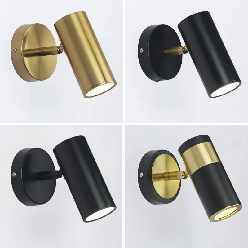 

New LED Wall Lamps Gold Aluminum Wall Light Adjustable Bedroom Bedside Lamp Bathroom Corridor Indoor Sconce Lighting Wandlampe