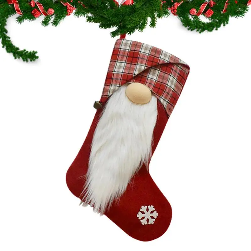

Gnome Stocking Bags Stockings Christmas Santa Candy Fireplace Hang Stockings Christmas Santa Gnome Christmas Stockings For