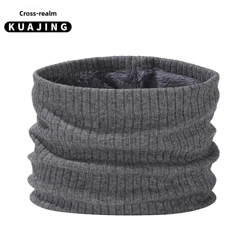 Зимняя мужская и женская уличная двухслойная теплая шея на флисовой подкладке