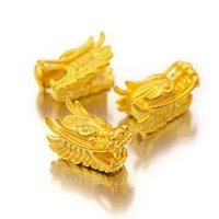 limited time discount dragon head gold plated accessories for bracelet jewelry 311716mm spacer beads wholesale