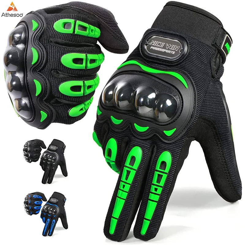 

Athesoo Bicycle Gloves Riding Tribe Cycling Glove Motorcycle For Men Outdoor Sport Touch Screen Gloves Anti Falling Racing Glove