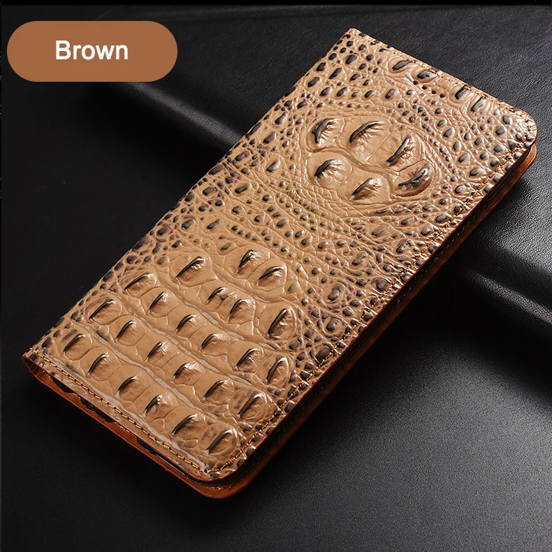 cowhide genuine leather flip case for infinix note 7 8 8i 10 11 11i 11s pro nfc luxury crocodile texture phone cover free global shipping