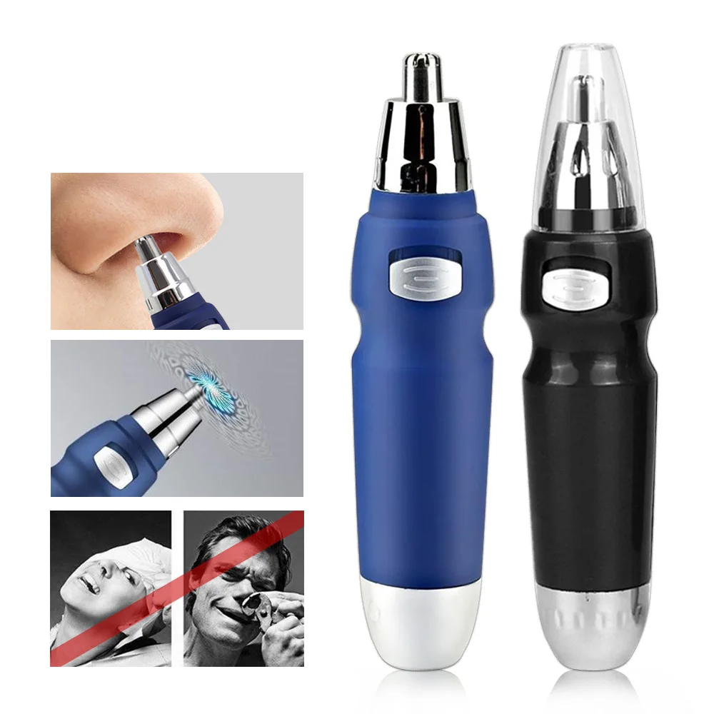 

Электрический триммер для волос в носу на батарейках, мужской триммер для удаления волос в носу, мужской артефакт, перезаряжаемые ножницы д...