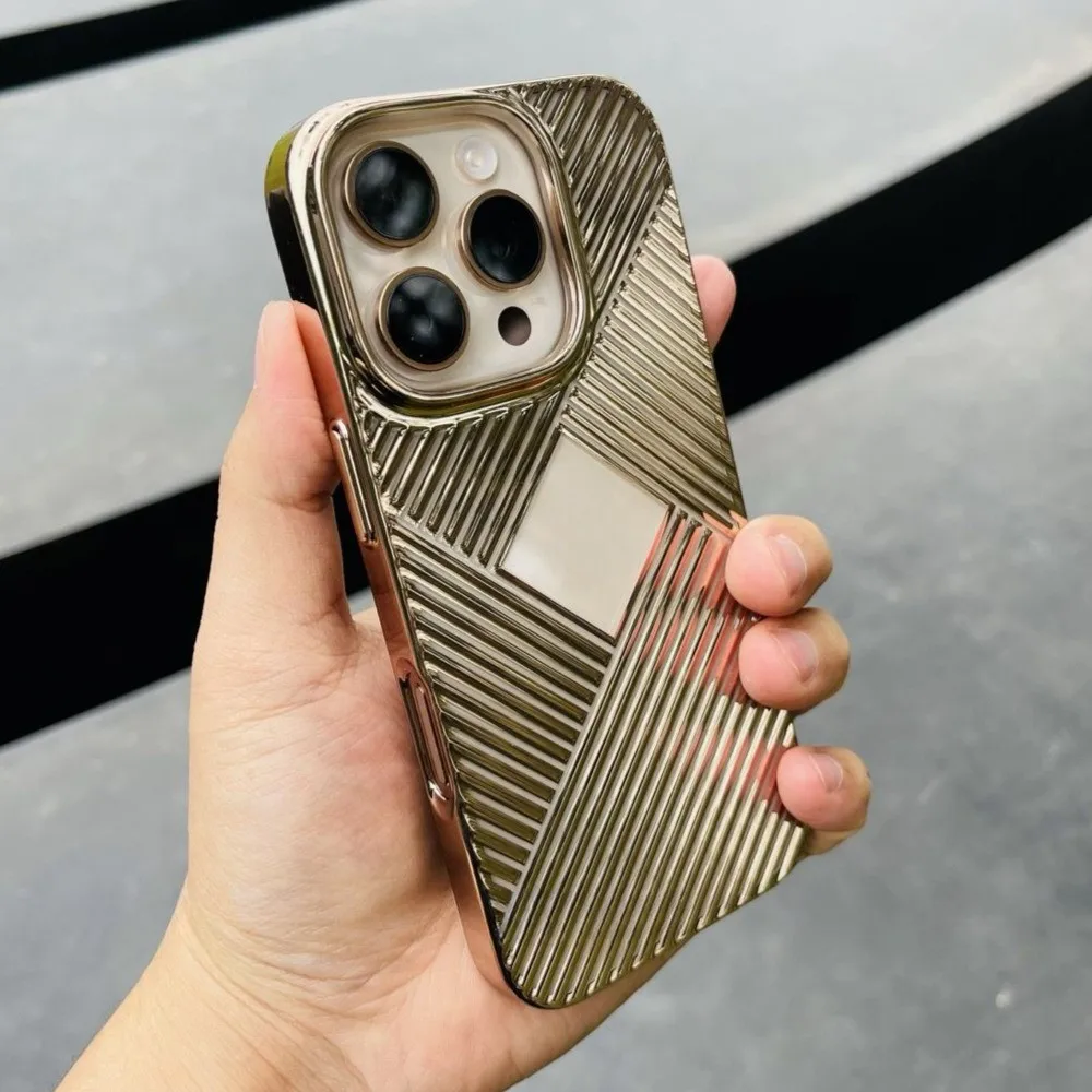 Ультратонкий саржевый чехол для телефона HOCE iPhone 16 Pro Max 15 противоударная жесткая