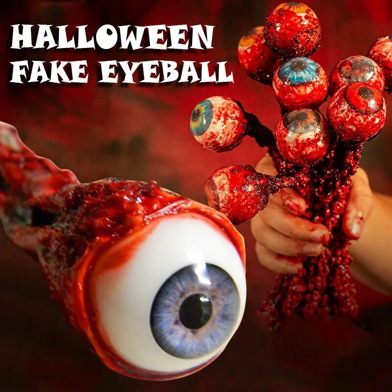 

Halloween Simulation Human Organ Props Bloody Eyeball Festive Party Supplies Products Horror Fake Eye Scary Simulation Prop